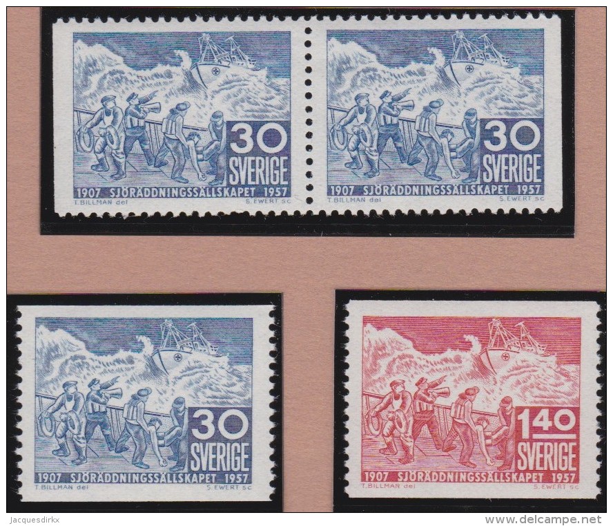 Sweden    .      Facit   .    486/487  +  BB      .       **   .    MNH    .   /   .  Postfris - Ongebruikt