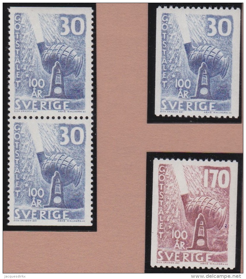 Sweden    .      Facit   .    495/496  +  BB      .       **   .    MNH    .   /   .  Postfris - Ongebruikt