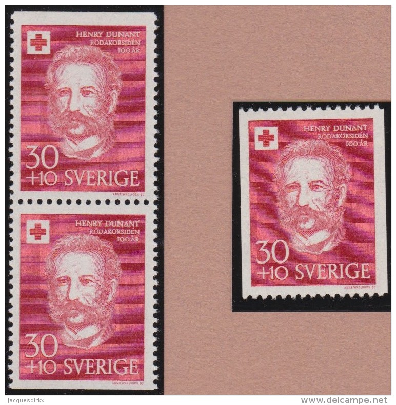 Sweden    .      Facit   .   502  +  BB        .       **   .    MNH    .   /   .  Postfris - Ongebruikt