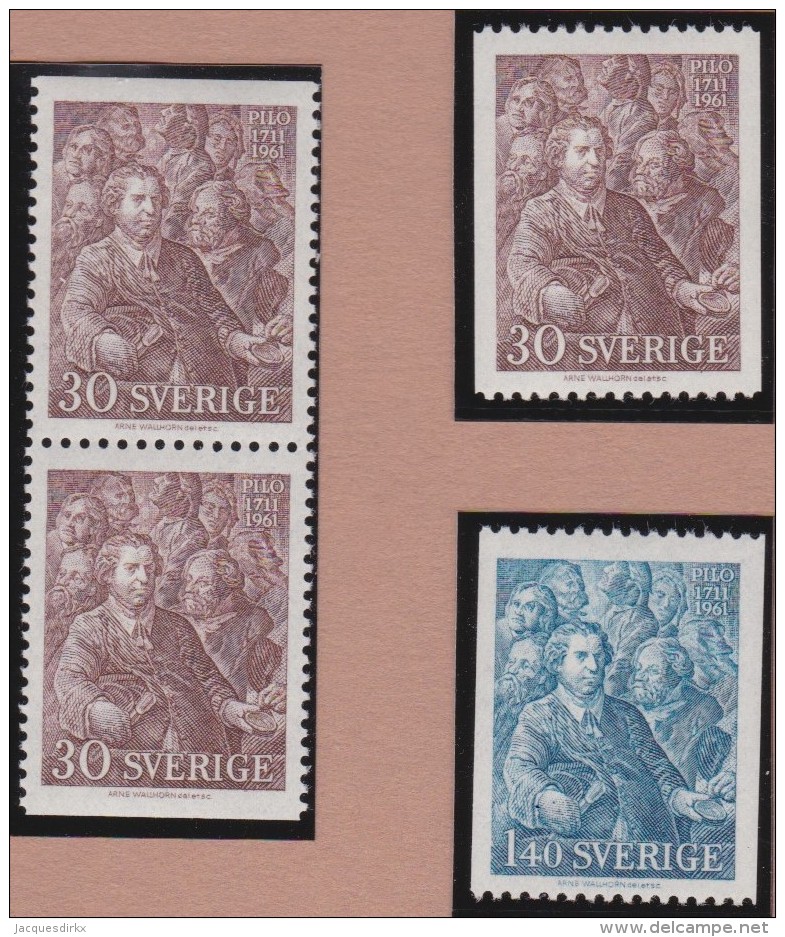 Sweden    .      Facit   .   522/523  +  BB       .       **   .    MNH    .   /   .  Postfris - Ongebruikt