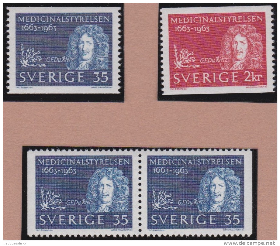 Sweden    .      Facit   .   548/550   +  BB  ( 2 Scans )          .       **   .    MNH    .   /   .  Postfris - Ongebruikt