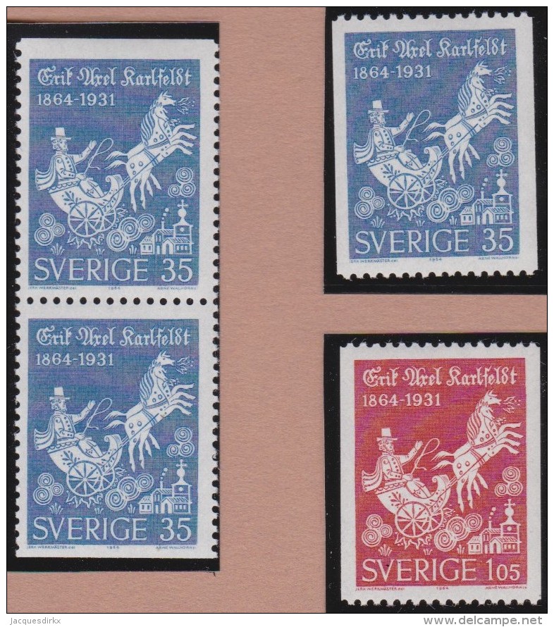 Sweden    .      Facit   .   555/556    +  BB            .       **   .    MNH    .   /   .  Postfris - Nuevos