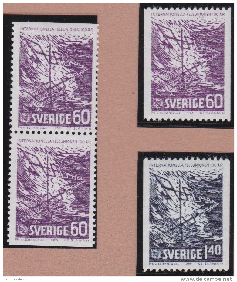 Sweden    .      Facit   .   564/565   +  BB           .       **   .    MNH    .   /   .  Postfris - Ongebruikt