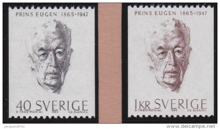 Sweden    .      Facit   .   566/567   +  BB  ( 2 Scans )         .       **   .    MNH    .   /   .  Postfris - Ongebruikt