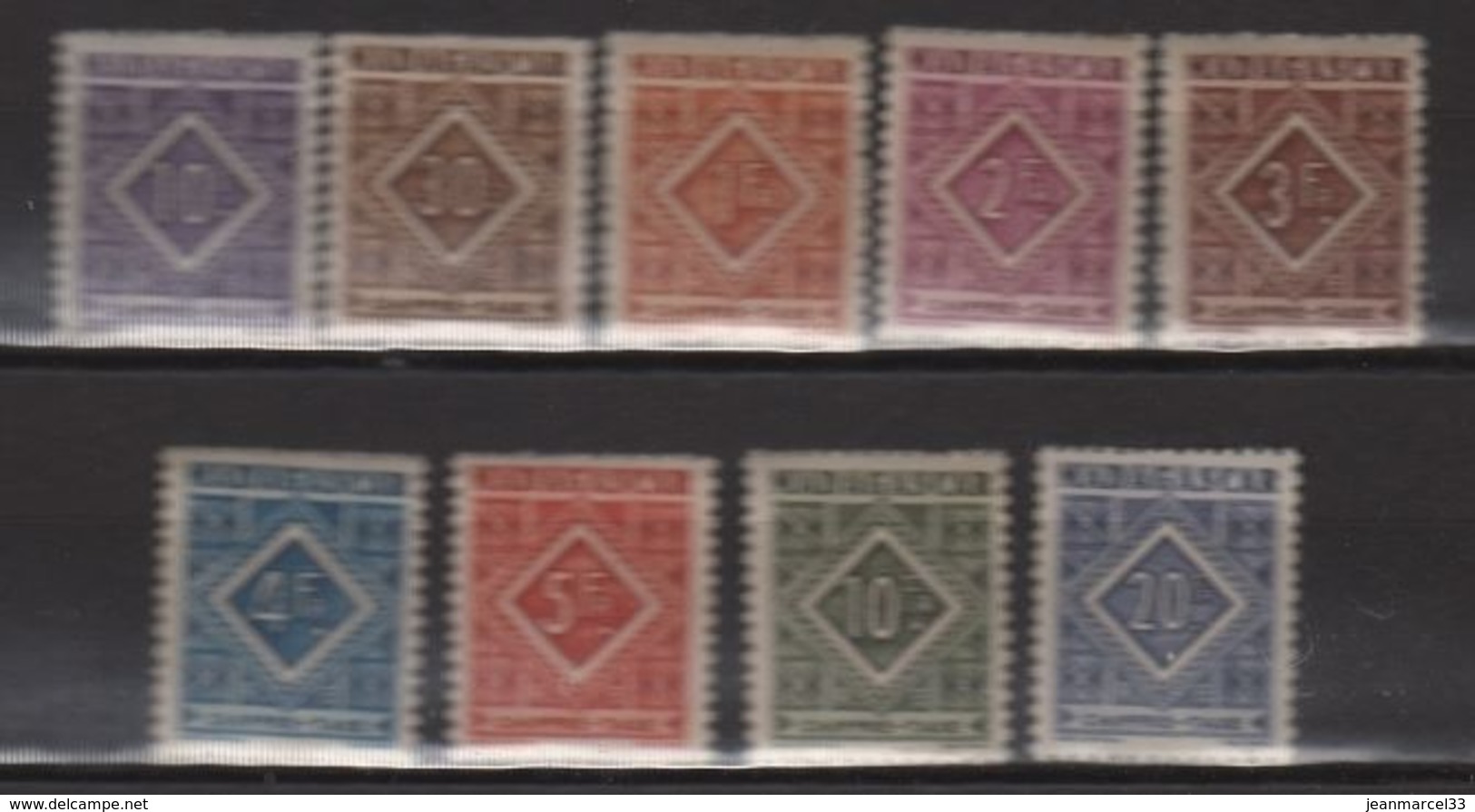 Madagascar 11 Timbres  Oblitérés De La Série N° 8 à 16 Sauf Le 15 - Impuestos