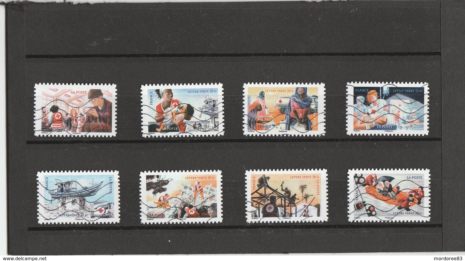 FRANCE 2015 SERIE CROIX ROUGE OBLITERE ADH 1132 A 1139 -                              TDA275 - Other & Unclassified