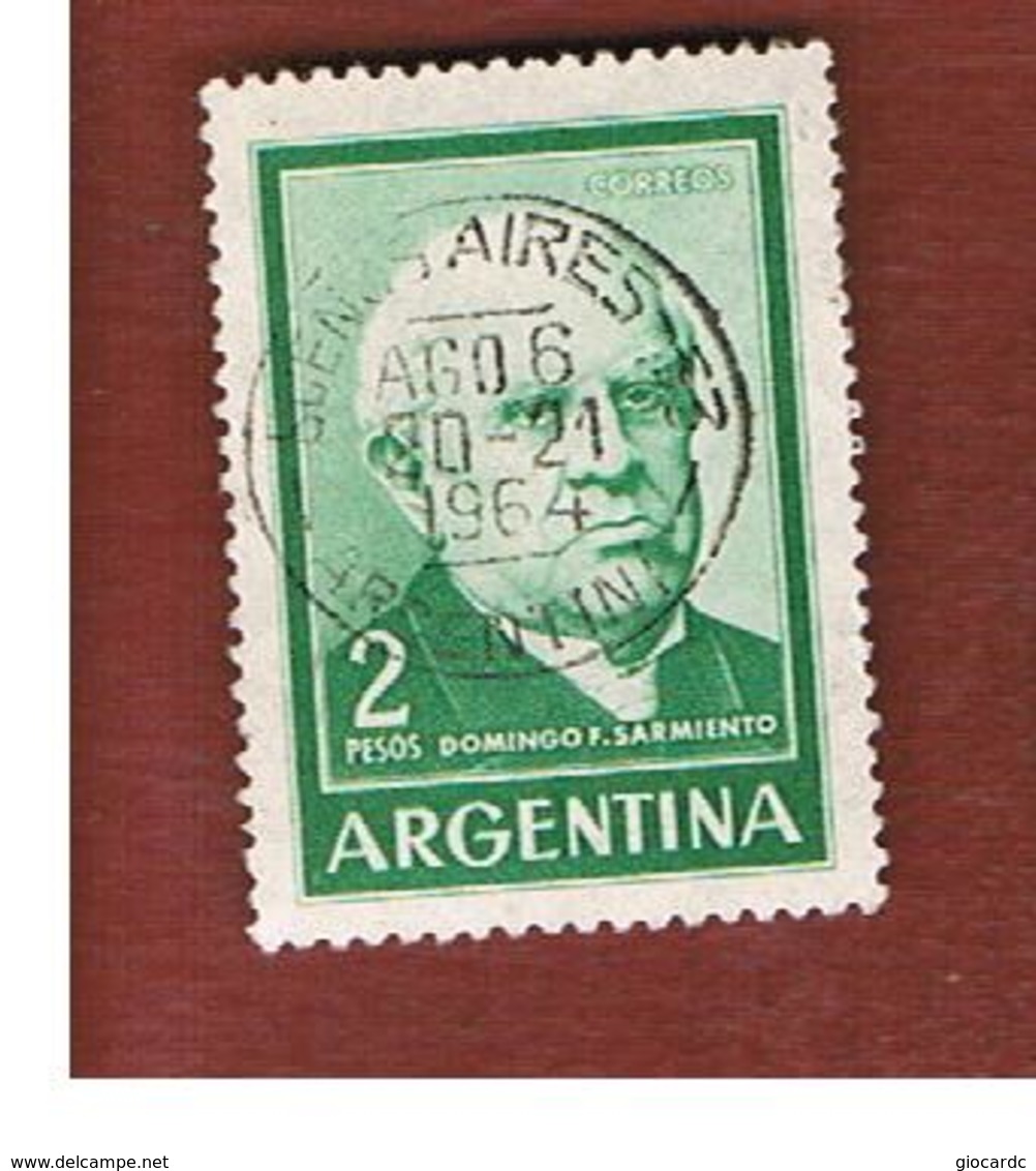 ARGENTINA - SG 1073   - 1962  PRESIDENT SARMIENTO     -   USED ° - Usati