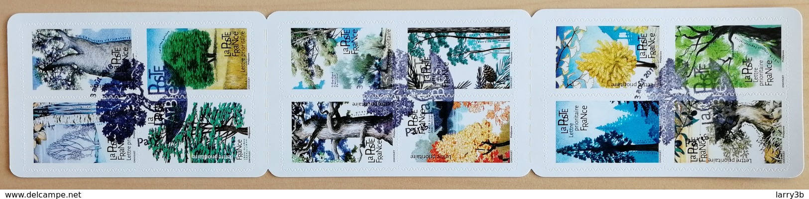 FRANCE 2018 CARNET ARBRES Oblitération 1er Jour - 3 Aout 2018 - Used Stamps