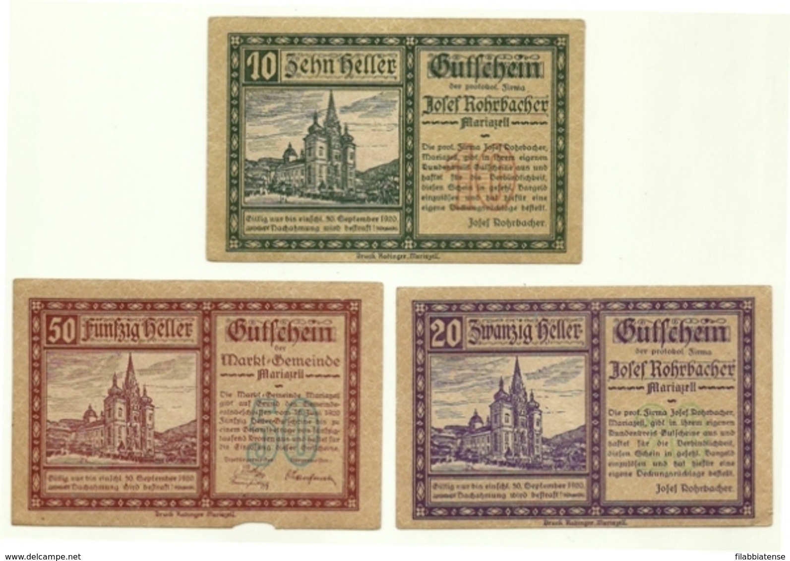 1920 - Austria - Mariazell Notgeld N63, - Austria