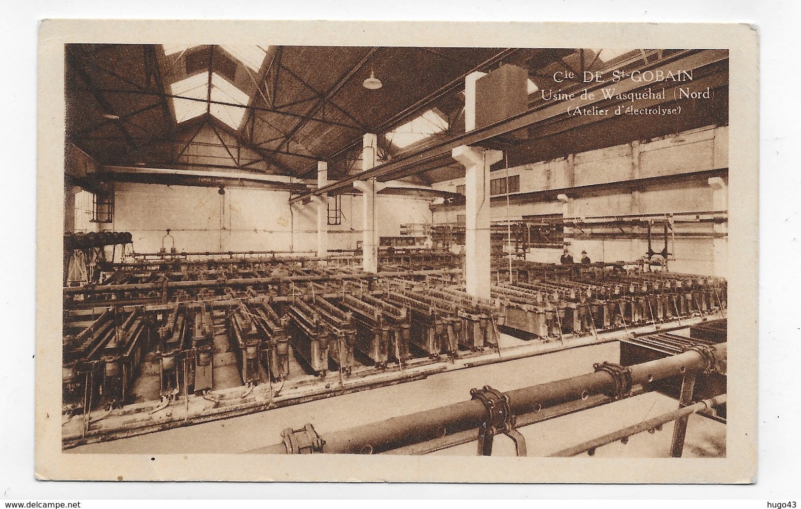 WASQUEHAL - USINE DE SAINT GOBAIN - ATELIER D' ELECTROLYSE - CPA NON VOYAGEE - Autres & Non Classés