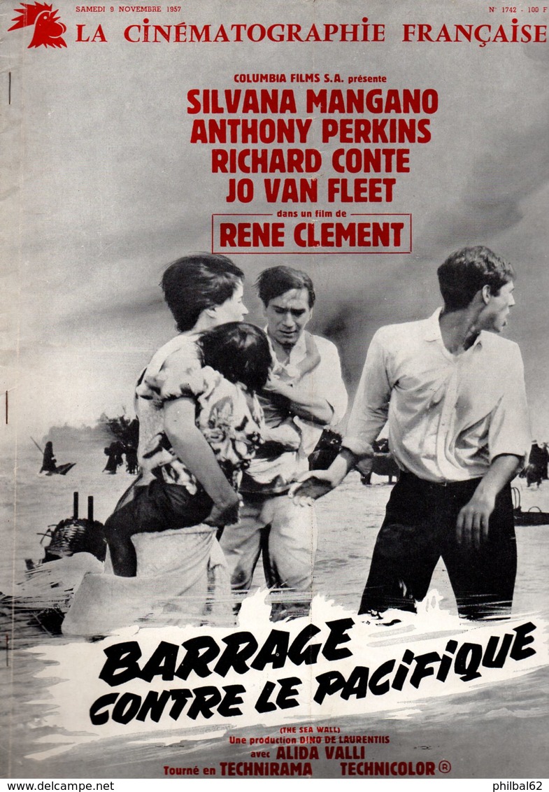 Revue La Cinématographie Française. N° 1742 Du 9/11/1957. - Cinema Advertisement