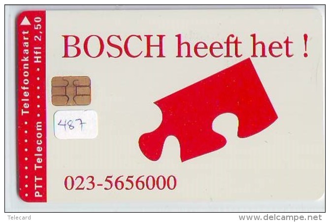 NEDERLAND CHIP TELEFOONKAART CRD 487 * BOSCH * Telecarte A PUCE PAYS-BAS ONGEBRUIKT MINT - Privé