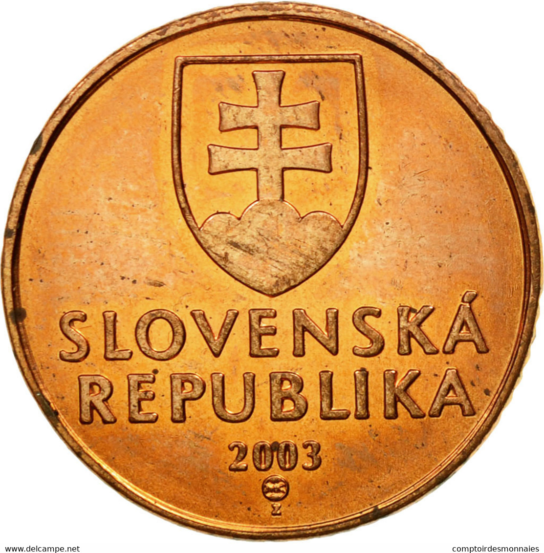 Monnaie, Slovaquie, 50 Halierov, 2003, TTB, Copper Plated Steel, KM:35 - Slovaquie