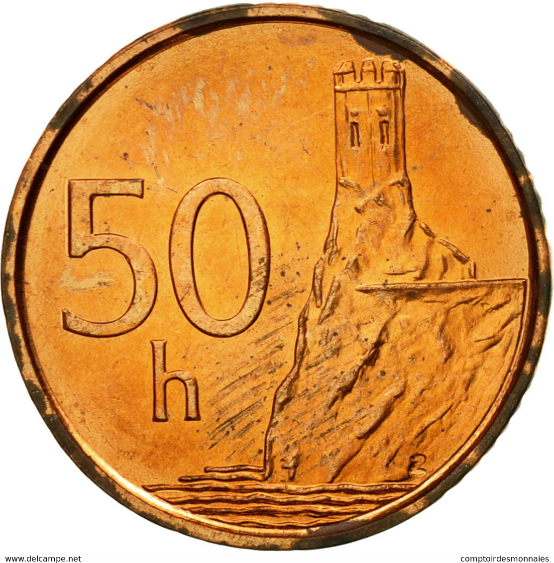Monnaie, Slovaquie, 50 Halierov, 2003, TTB, Copper Plated Steel, KM:35 - Slovaquie