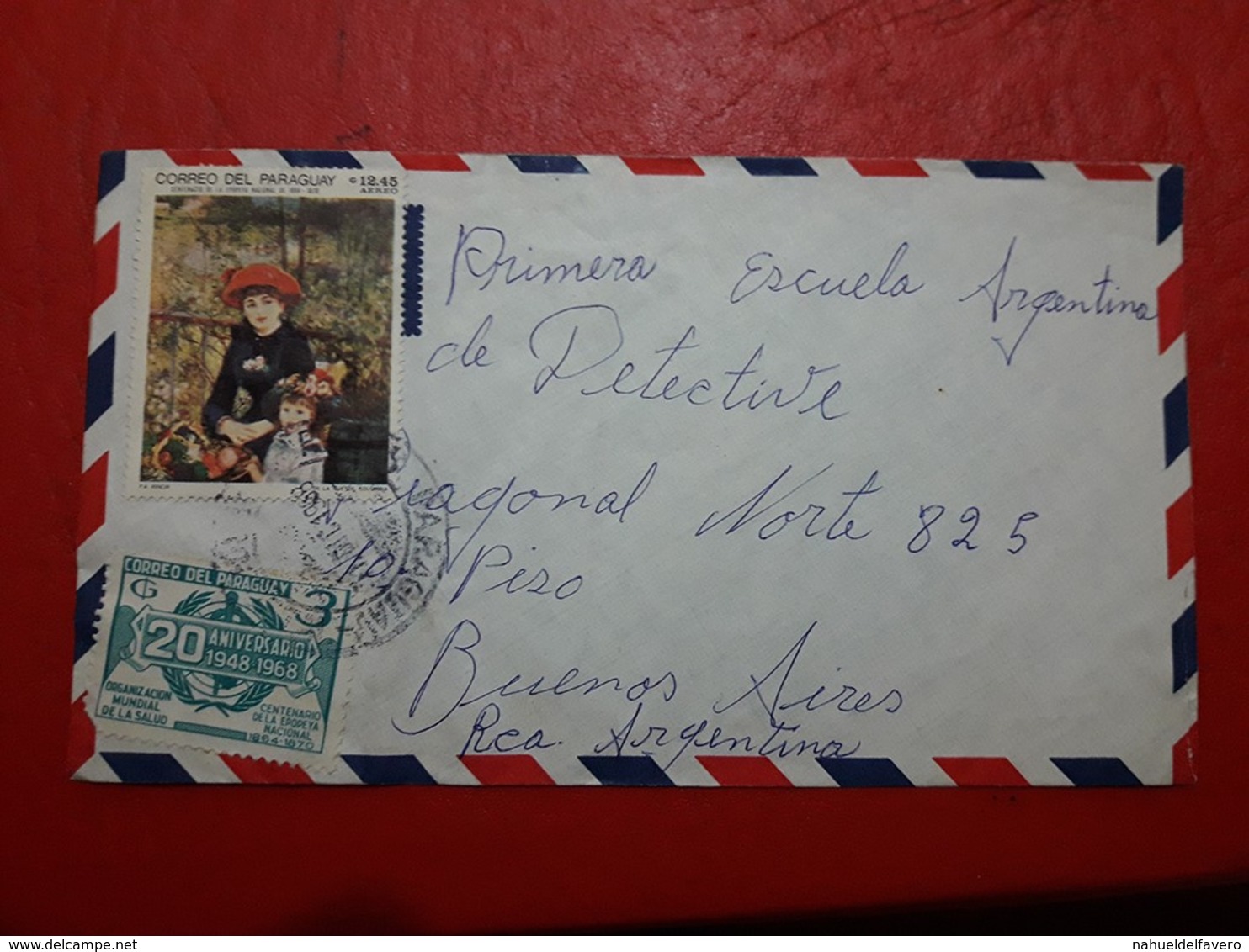 Paragay Enveloppe Circulé Avec Une Grande Quantité De Timbres 1983 - Paraguay