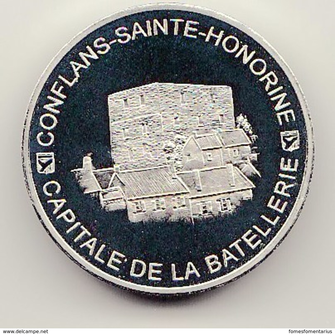 Pièce En Argent De 20 écus De 1995 Pardon De La Batellerie , Conflans Sainte Honorine - Euros Des Villes