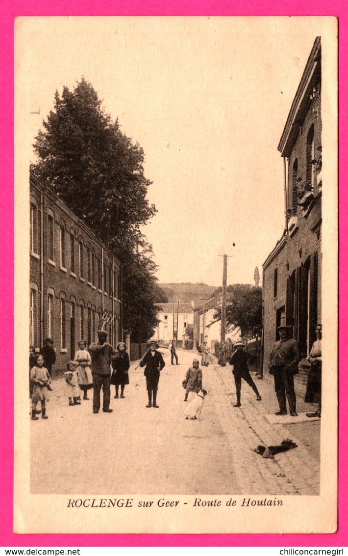 Roclenge Sur Geer - Route De Houtain - Enfants - Animée - Edit. HENRI KAQUET Montegnée - Bassenge