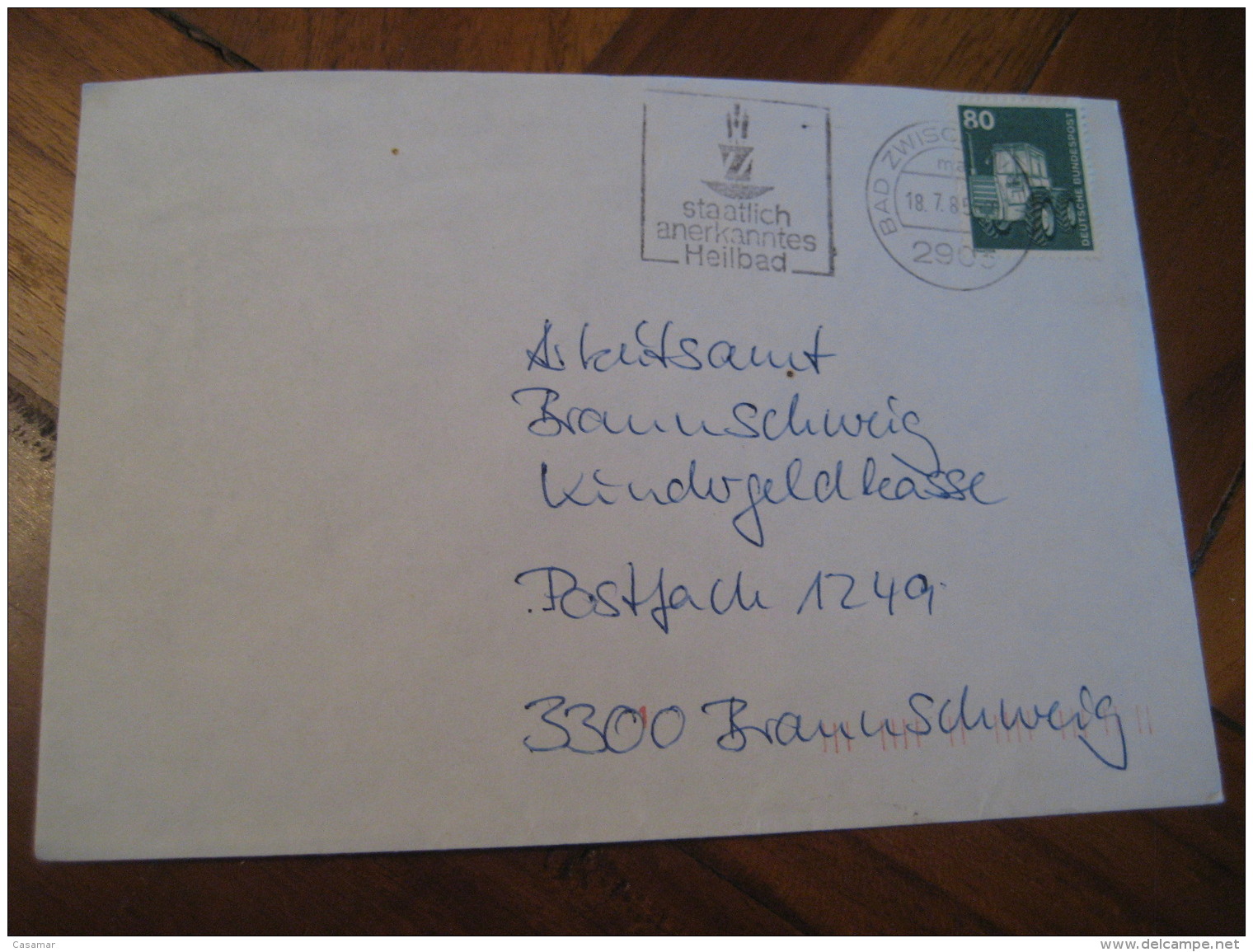 Heilbad BAD ZWISCHENAHN 1985 Cancel Cover GERMANY Hydrotherapy Spa Thermal Health Sante Thermalisme - Bäderwesen