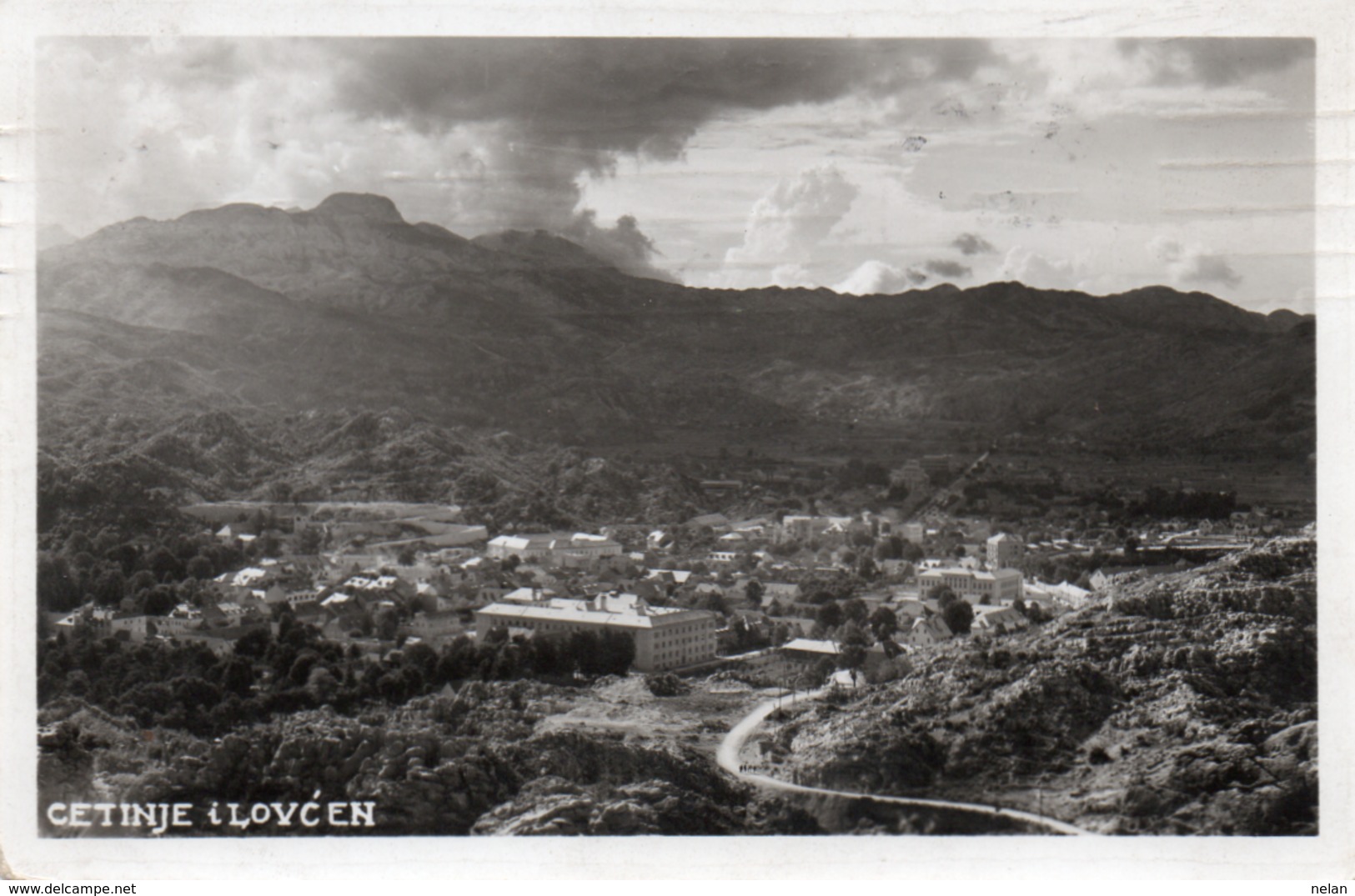 POSTCARD-MONTENEGRO-CETINJE I LOVCEN- VIAGGIATA1937-REAL FOTO - Montenegro