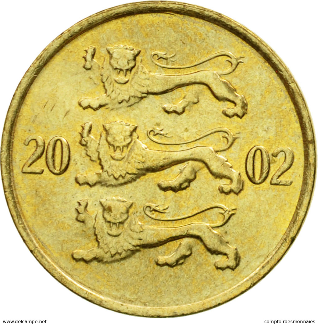 Monnaie, Estonia, 10 Senti, 2002, No Mint, TTB, Aluminum-Bronze, KM:22 - Estonia