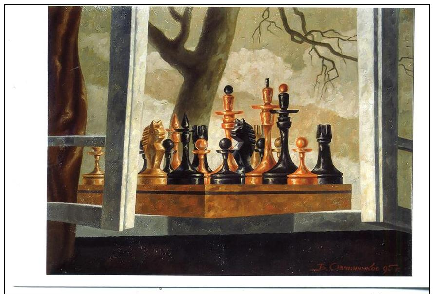 Painting A Game Of Chess A Club Of The Filocartists 2016 39 - Scacchi