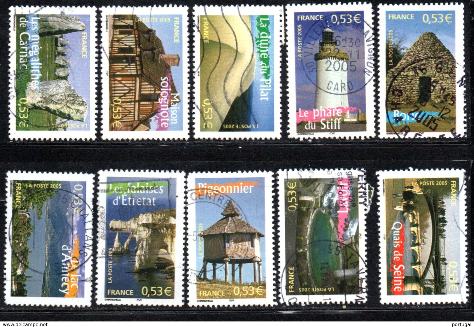 N° 3814 / 3823 - 2005 - Used Stamps