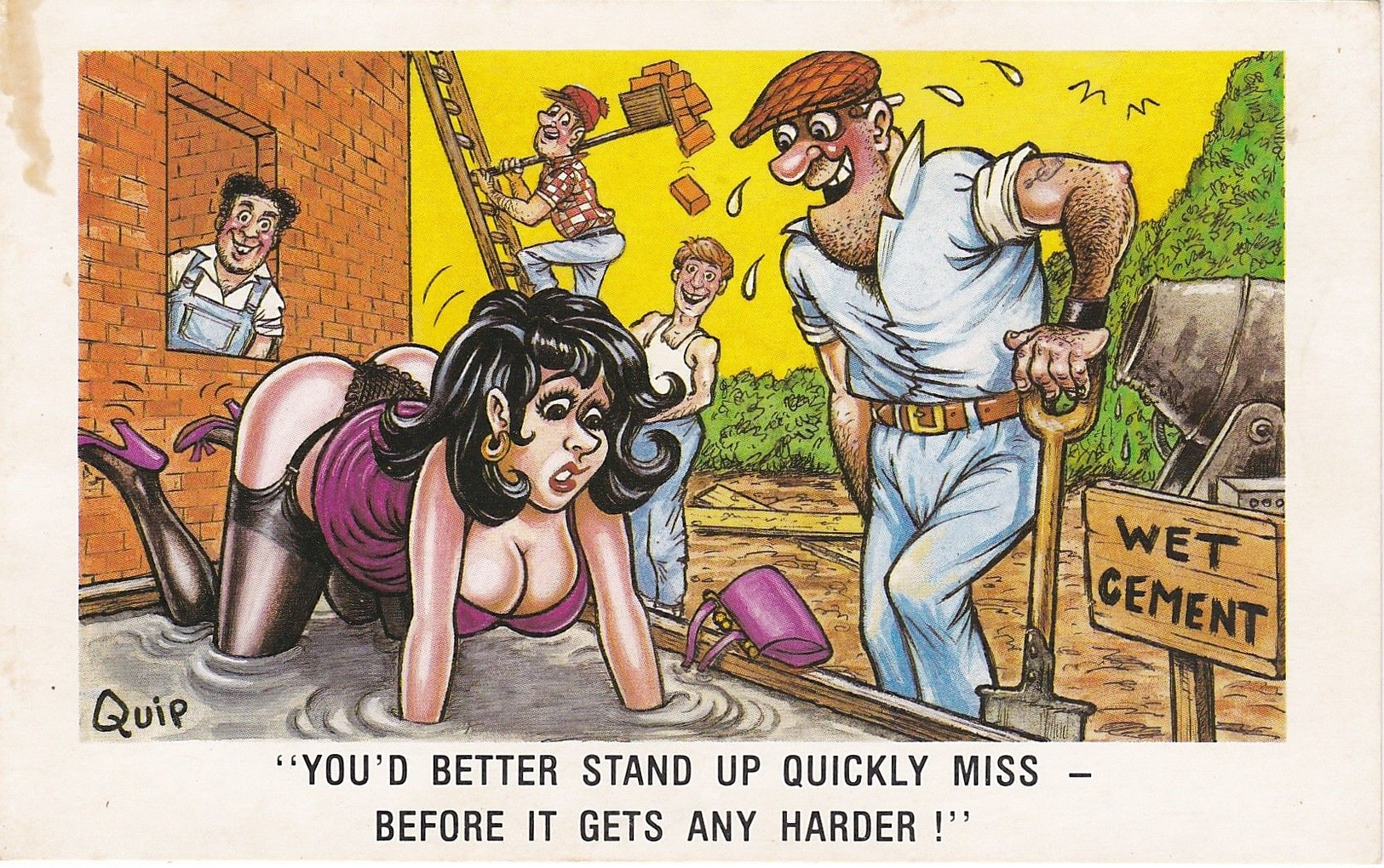 Comic-Seaside Humour Postcard By Constance -Signed Quip - Humour