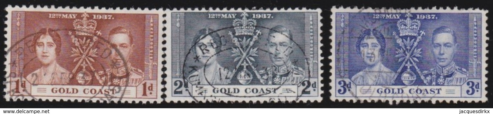 Gold Coast      .   SG   .     117/119           .   O   .      Cancelled   .   /   .   Gebruikt - Gold Coast (...-1957)