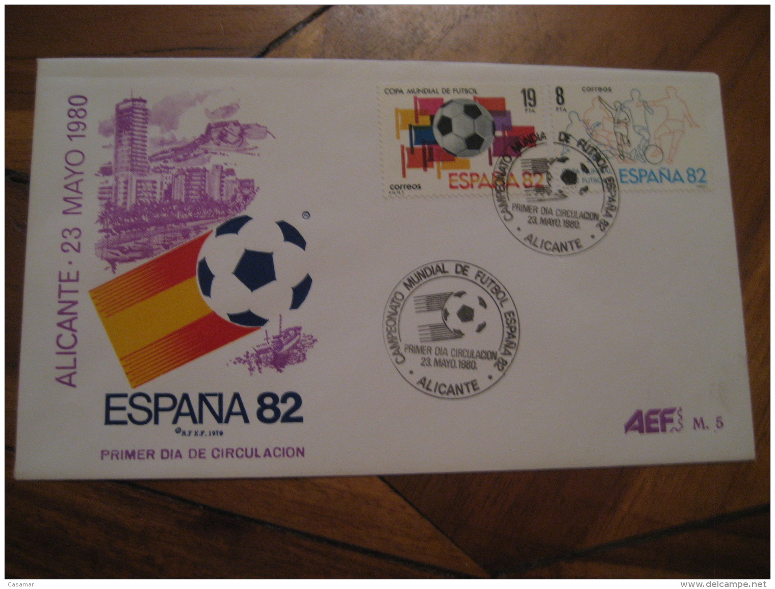 ALICANTE 1980 FDC Cancel Cover SPAIN Football 1982 World Cup Championship Futbol Football - Lettres & Documents