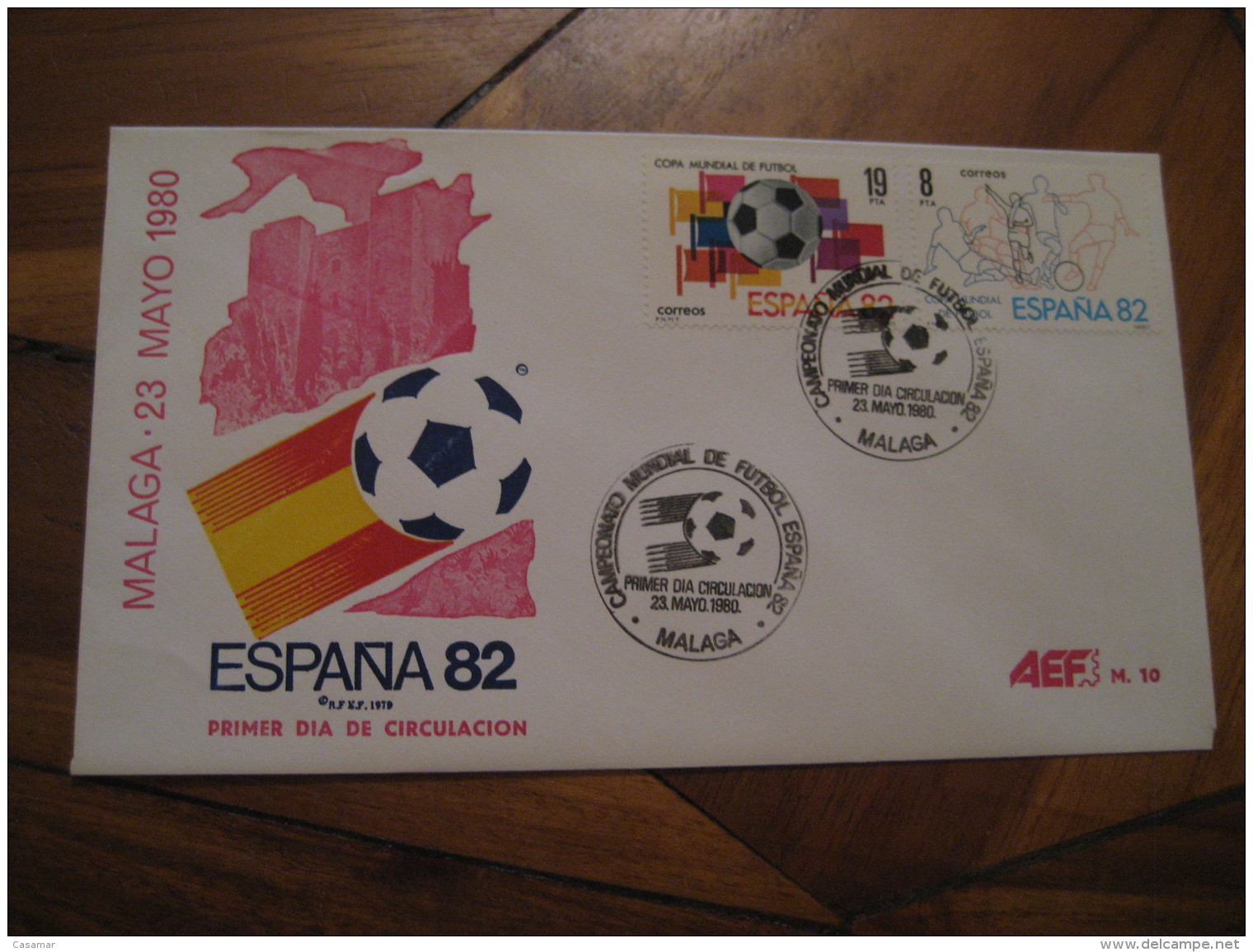 MALAGA 1980 FDC Cancel Cover SPAIN Football 1982 World Cup Championship Futbol Football - Lettres & Documents