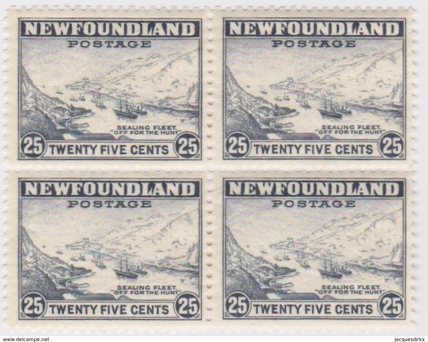 Newfoundland        .   SG   .     219    Bloc Of 4         .      **      . Postfris     .   /   .  MNH - 1908-1947