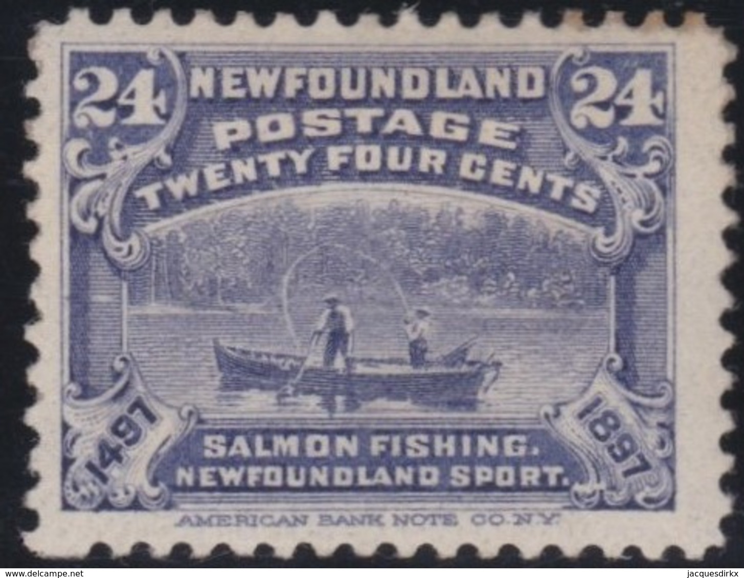 Newfoundland        .   SG   .     76       .      *      .   Ongebruikt   .   /   .  Mint-hinged - 1865-1902
