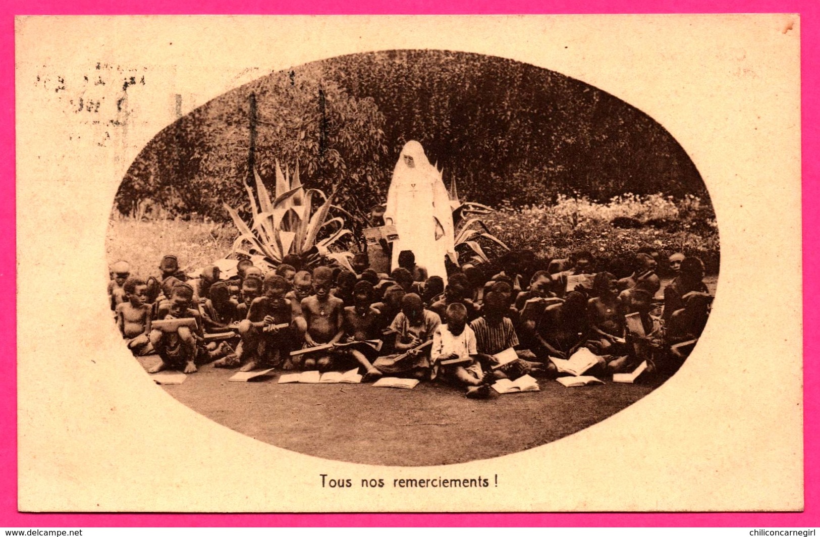 Tous Nos Remerciements - Issavi - Une Des Classes De Garçons - Ardoises - Enfants - 1931 - Oeuvre Des Missionnaires - Ruanda Urundi