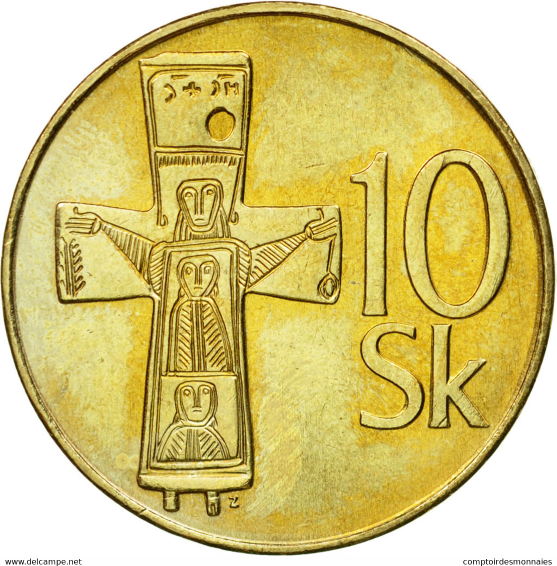 Monnaie, Slovaquie, 10 Koruna, 1994, TTB, Aluminum-Bronze, KM:11 - Slovakia