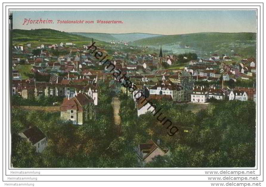 Pforzheim - Gesamtansicht Vom Wasserturm - Pforzheim