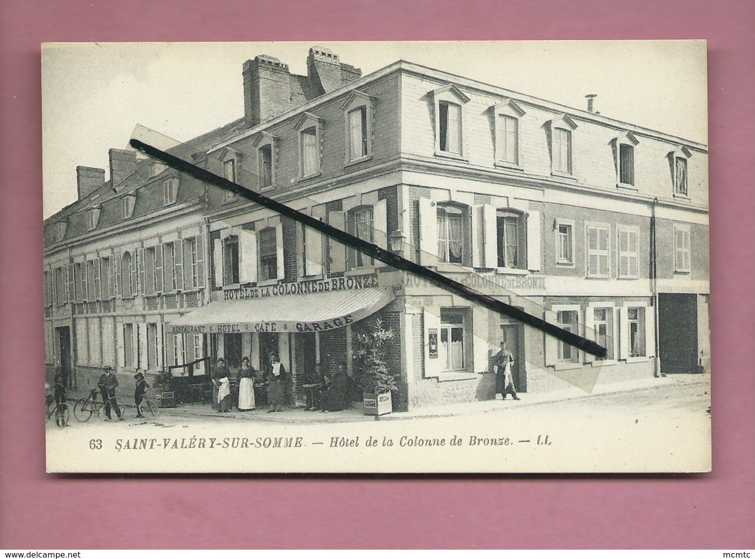 CPA Rétrécit , Carte Souple    -  Saint Valéry Sur Somme  - Hôtel De La Colonne De Bronze - Saint Valery Sur Somme