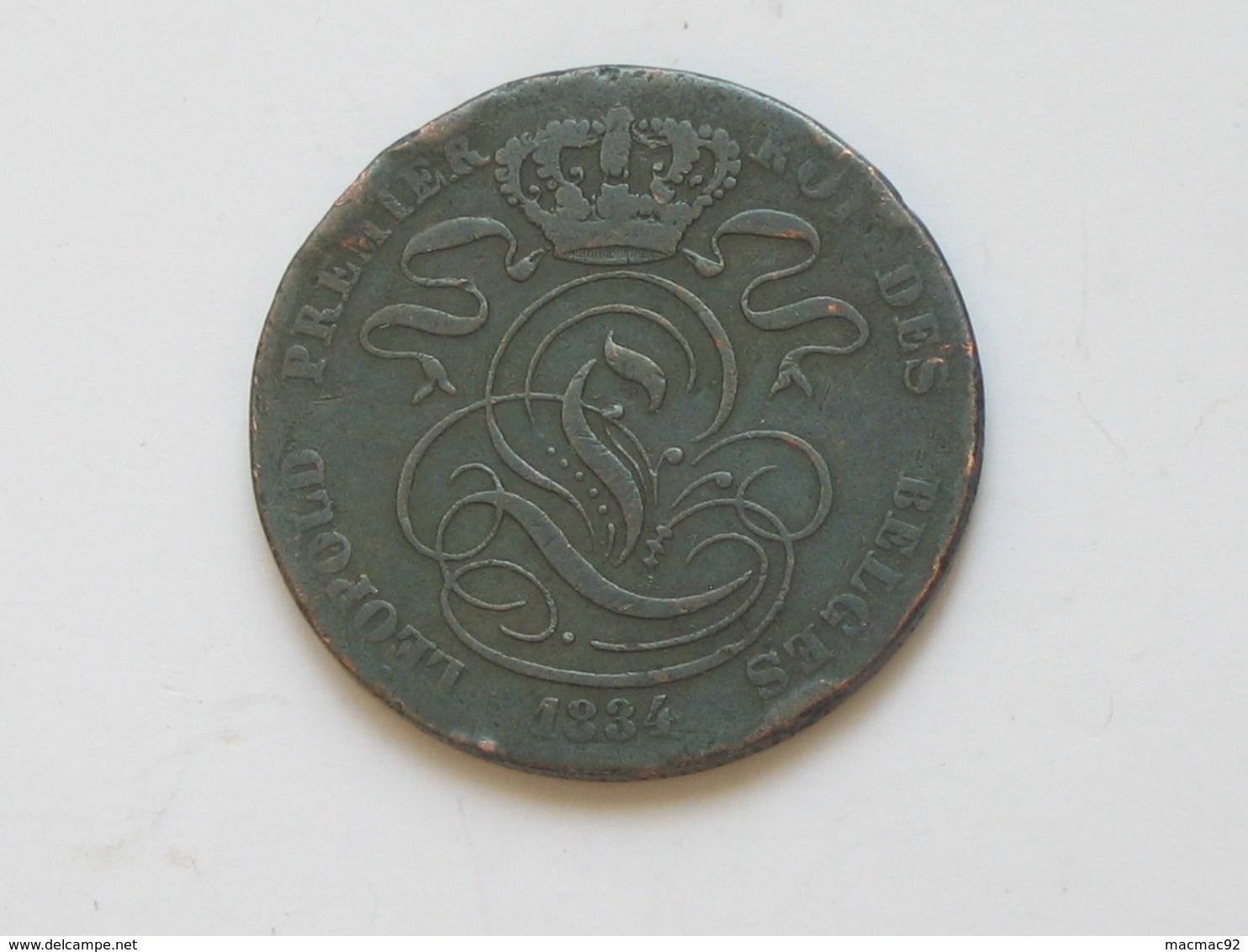 5 Centimes 1834 - Belgique - Léopold Premier 1er  Roi Des Belges   **** EN ACHAT IMMEDIAT **** - 5 Cent