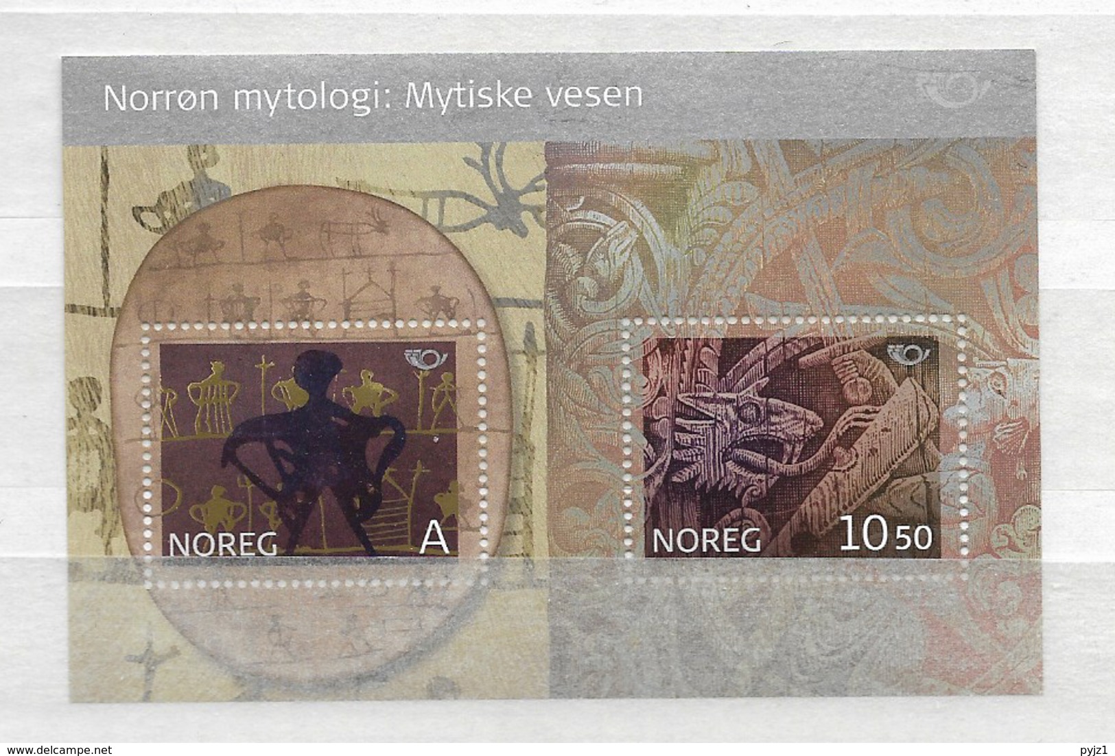 2008 MNH Norway MIchel Block 30 Postfris** - Blocks & Sheetlets