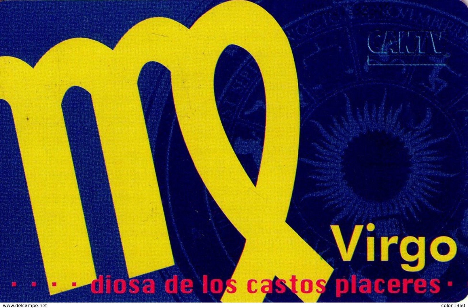 TARJETA TELEFONICA DE VENEZUELA. SIGNOS DEL ZODIACO, VIRGO 6/12, 09/98, CAN2-0378. (459) - Zodiaque