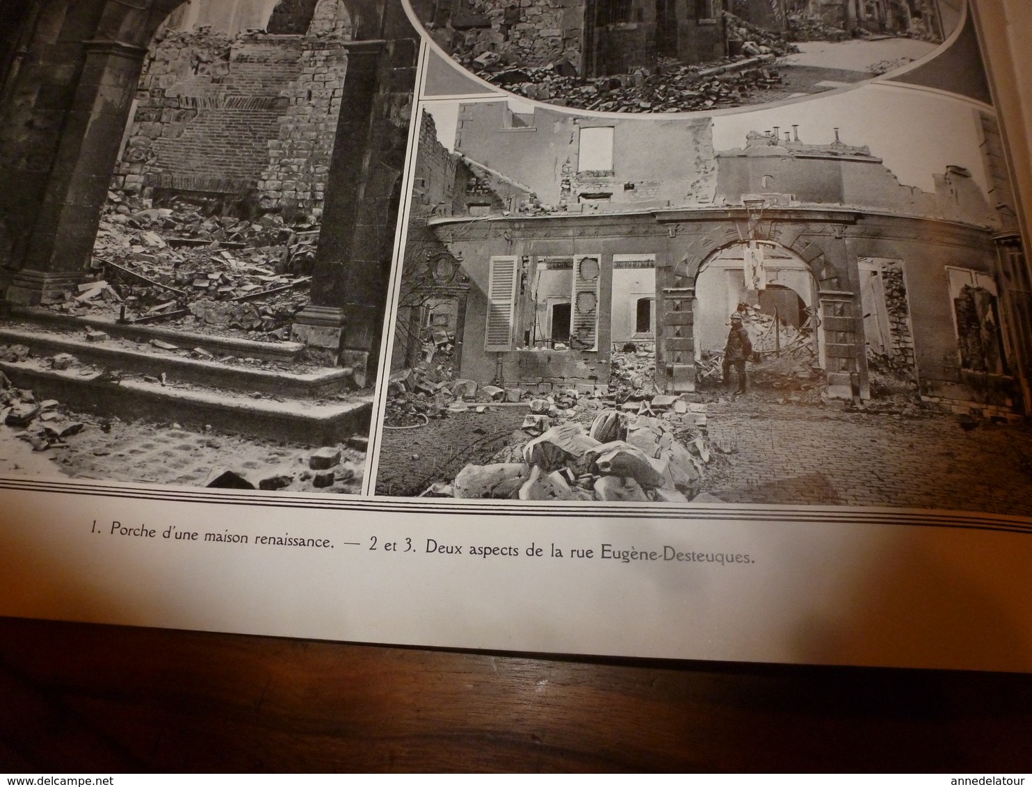 1914-1918 LA GUERRE:Reims,Soissons,Arras --->La dure vie dans les caves des villes bombardées;Vauxrot;St-Vaast; etc