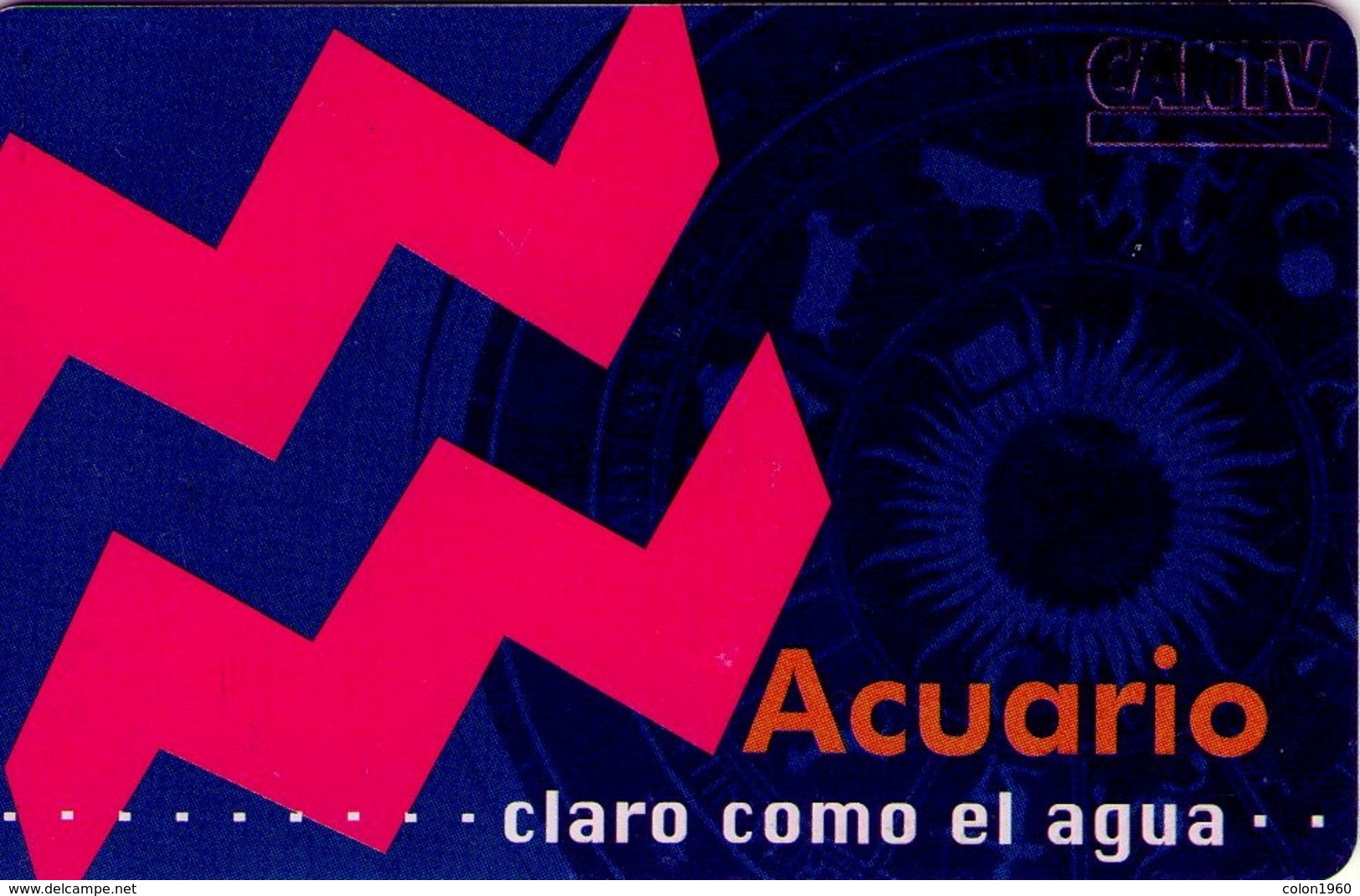 TARJETA TELEFONICA DE VENEZUELA. SIGNOS DEL ZODIACO, ACUARIO 11/12, 12/98, CAN2-0423A. (456) - Zodiaque