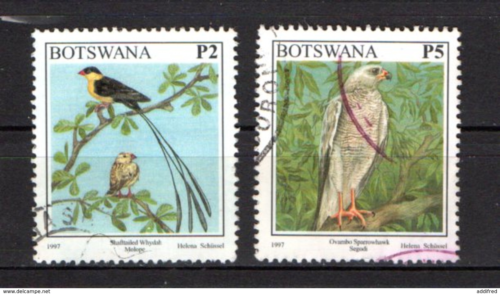 Botswana Scott N° 634.636..oblitérés   636 Légérement Chiffoné En Bas - Botswana (1966-...)