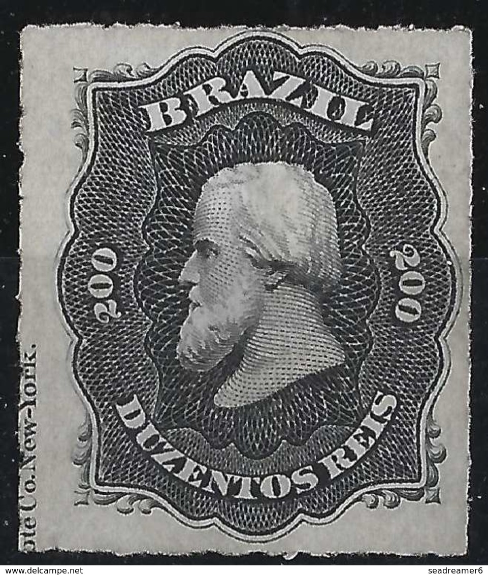 Brésil Don Pedro N°35( ), 200 Reis Neuf Avec Marque De L'imprimeur RR - Neufs
