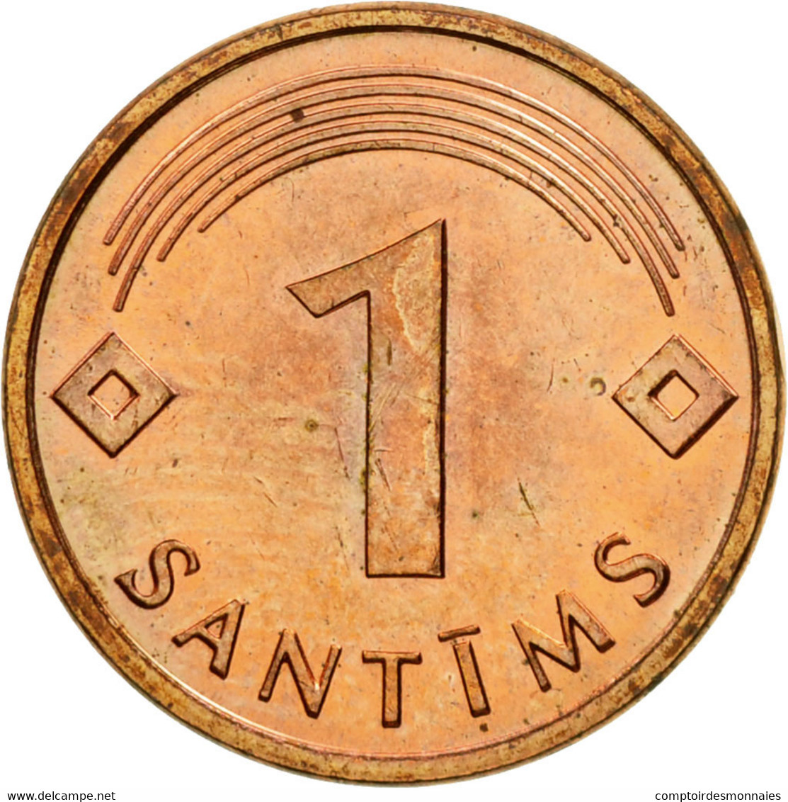 Monnaie, Latvia, Santims, 1997, TTB, Copper Clad Steel, KM:15 - Lettonie