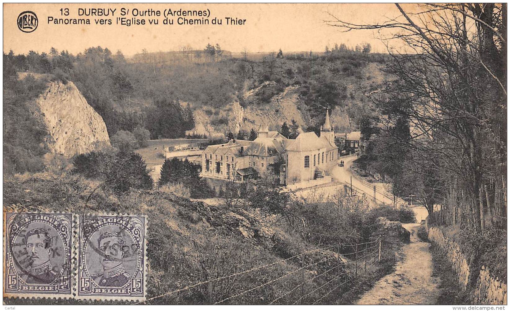 DURBUY S/Ourthe - Panorama Vers L'Eglise Vu Du Chemin Du Thier - Durbuy