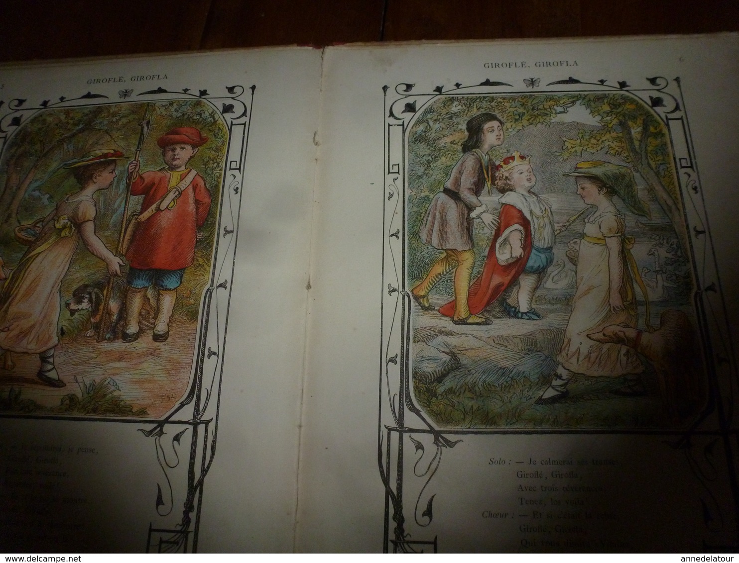 1878 Chansons Et Rondes De L'Enfance : GIROFLEE- GIROFLA ,  édition J. Hetzel, Dessins De Frœlich - 1801-1900