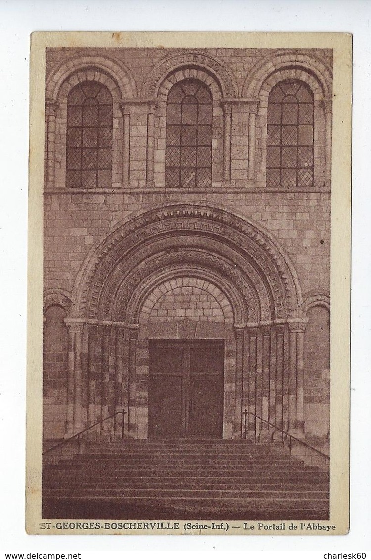 CPA - 76 - Rouen Saint Martin De Boscherville - St Georges - Boscherville - Portail - Abbaye - Saint-Martin-de-Boscherville
