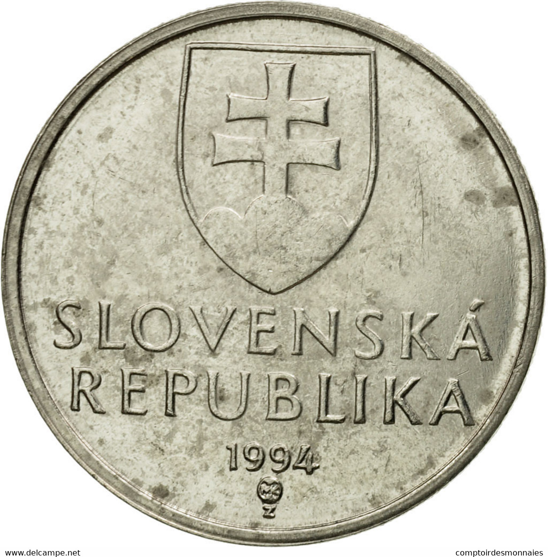 Monnaie, Slovaquie, 5 Koruna, 1994, TTB, Nickel Plated Steel, KM:14 - Slovakia
