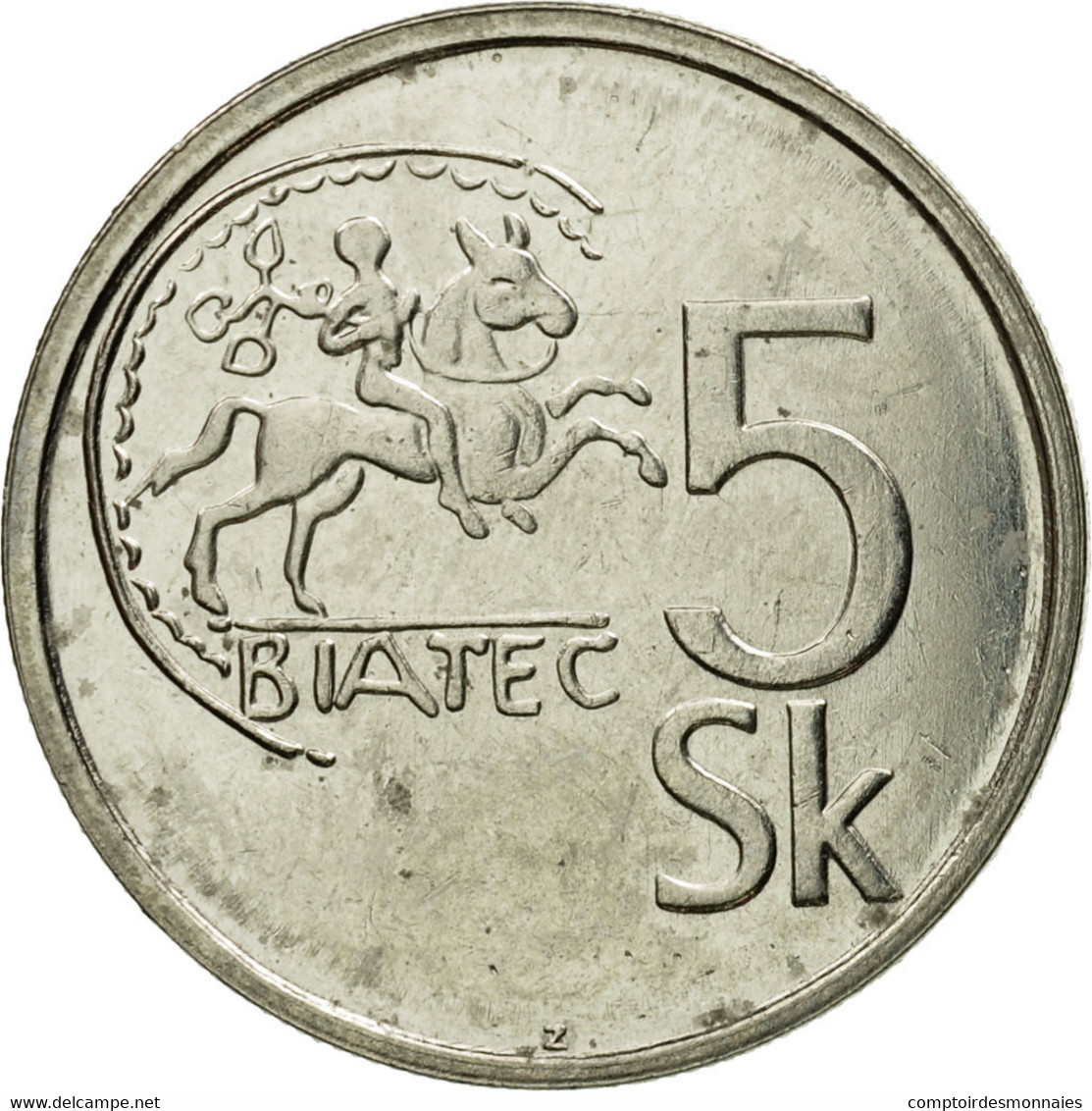 Monnaie, Slovaquie, 5 Koruna, 1994, TTB, Nickel Plated Steel, KM:14 - Slowakei