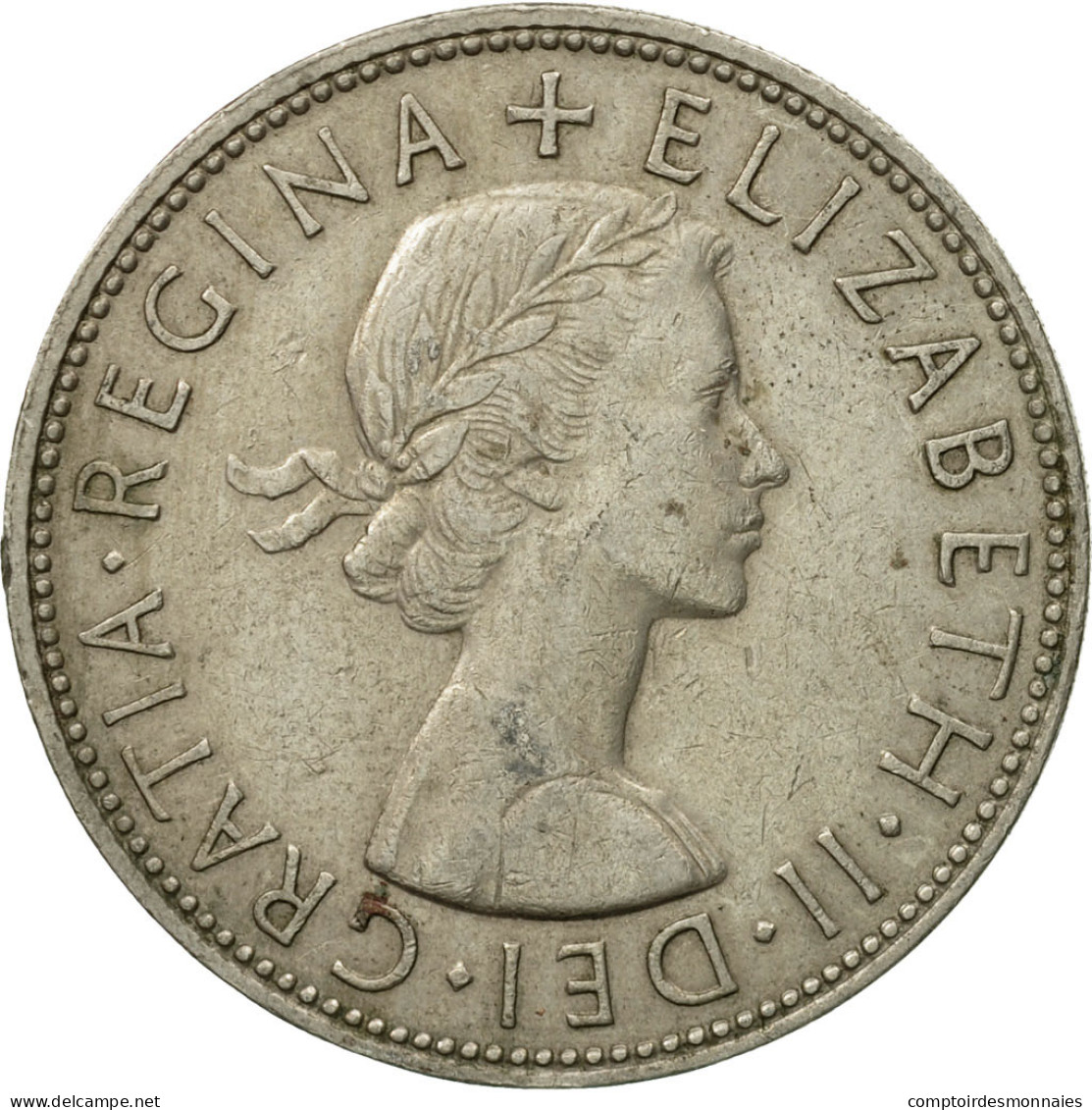 Monnaie, Grande-Bretagne, Elizabeth II, 1/2 Crown, 1963, TTB, Copper-nickel - K. 1/2 Crown